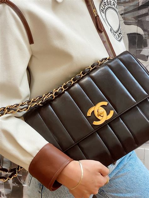 mademoiselle bag chanel|Chanel vintage quilted waist bag.